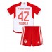Bayern Munich Jamal Musiala #42 Hjemmedraktsett Barn 2023-24 Korte ermer (+ Korte bukser)